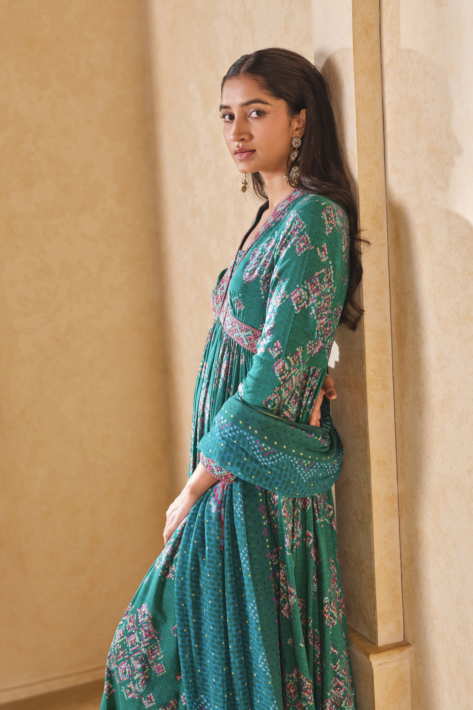 The Sukoon Kurta Set, Green, image 3